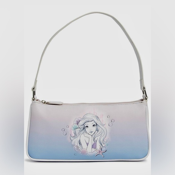 Danielle Nicole Disney Ariel Purple Ombre Baguette Bag NWT - Picture 1 of 6